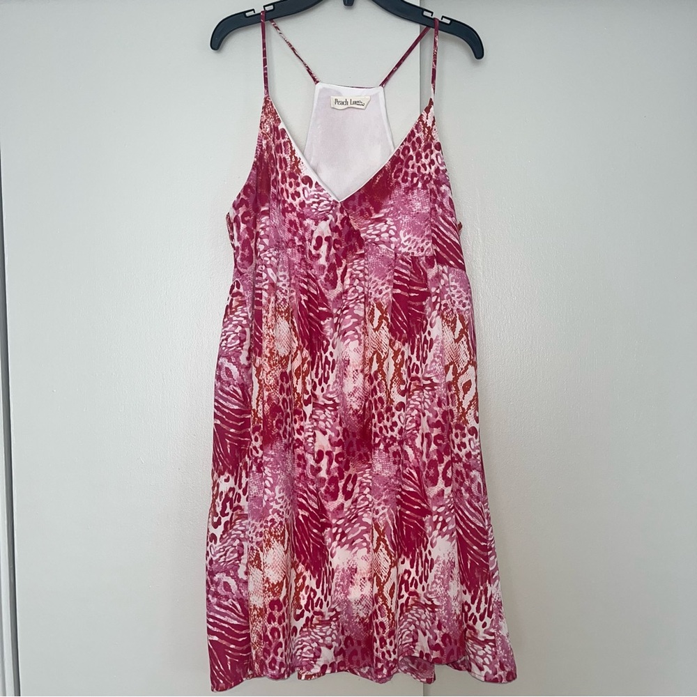 Mixed Print racer back dress